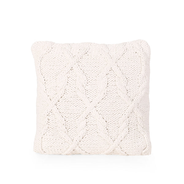 Gloria Boho Cotton Pillow Cover, Beige