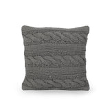 Bubles Boho Cotton Pillow Cover, Gray