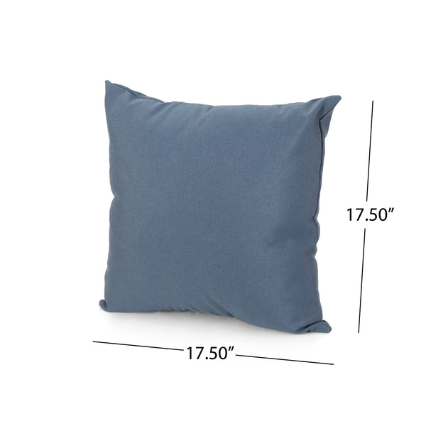 Carrie Modern Throw Pillow Cover, Dusty Blue