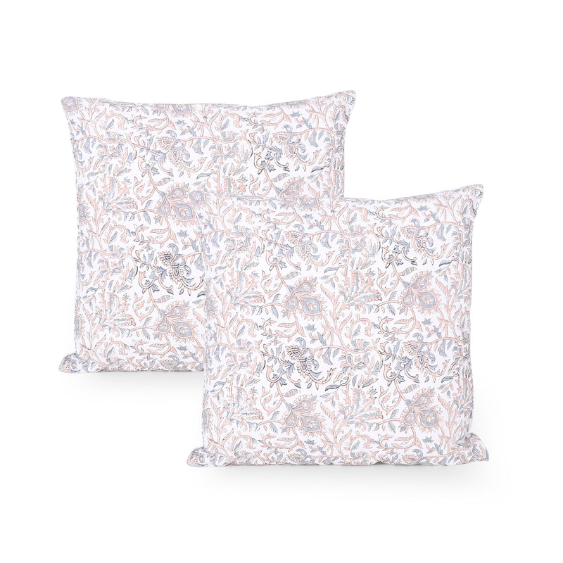 Keiko Modern Fabric Throw Pillow (Set of 2)