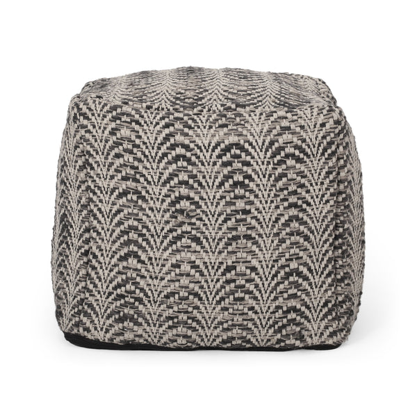 Marko Boho Fabric Cube Pouf