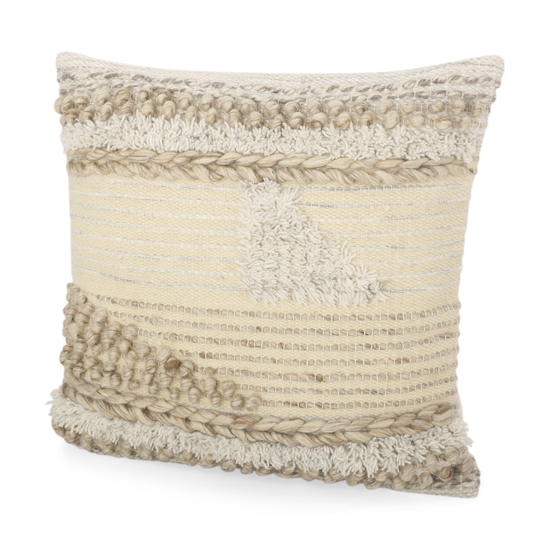 Afsheen Hand Loomed Boho Throw Pillow