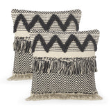 Daphanie Hand-Loomed Boho Throw Pillow