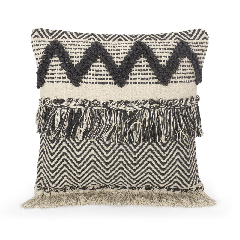 Daphanie Hand-Loomed Boho Throw Pillow