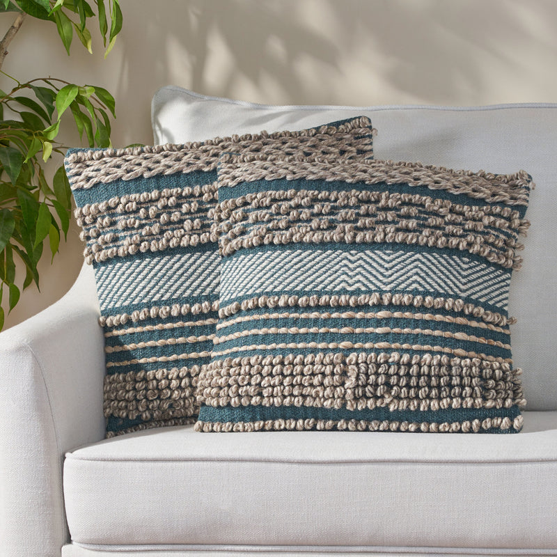 Symere Hand-Loomed Boho Throw Pillow