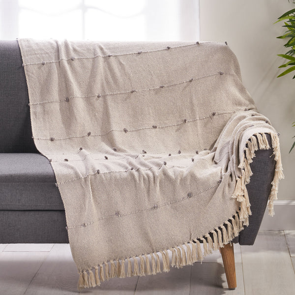 Zaidan Boho Fabric Throw Blanket