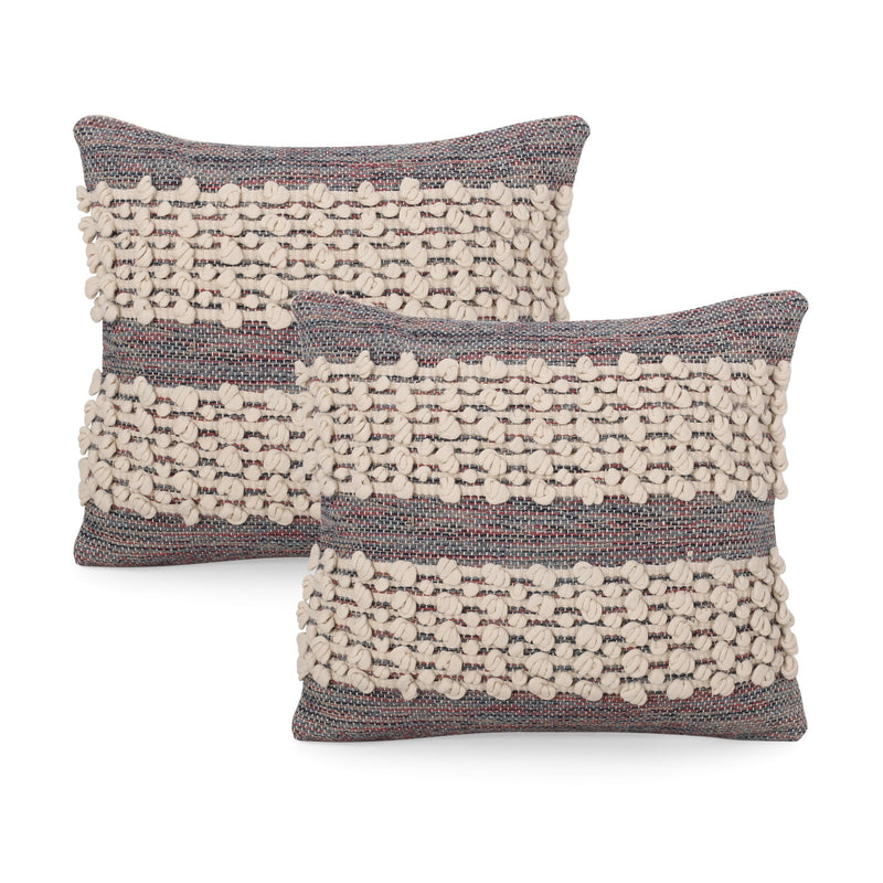 Malayna Hand Loomed Boho Throw Pillow