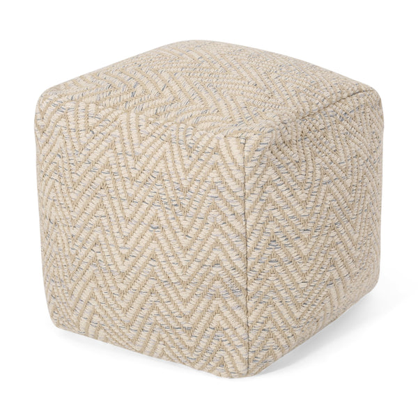 Aryelle Boho Fabric Cube Pouf