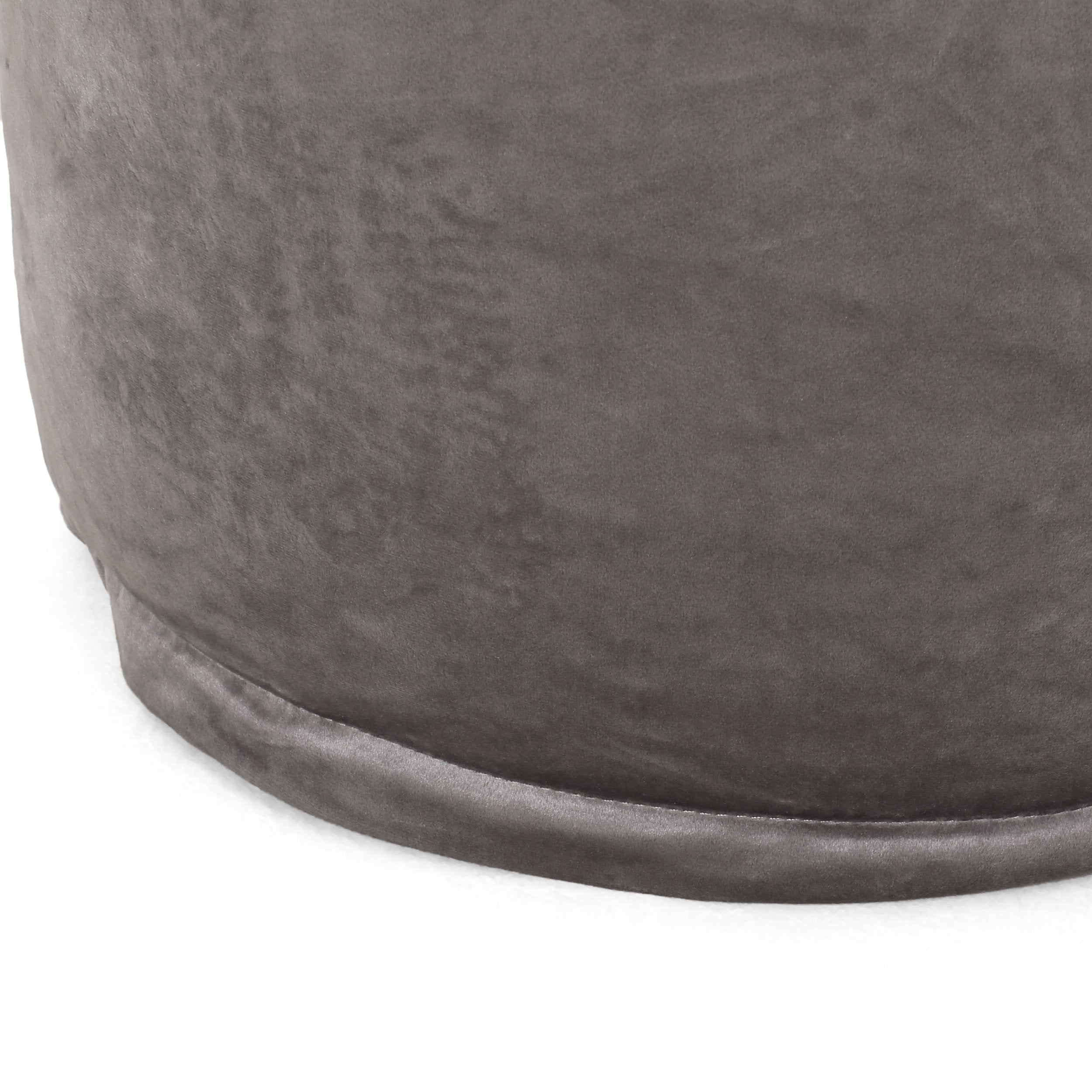 Bleckley Gwinnett Modern Velveteen Cylinder Pouf
