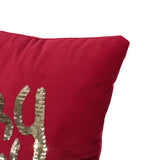 Bolivar Glam Velvet Christmas Throw Pillow