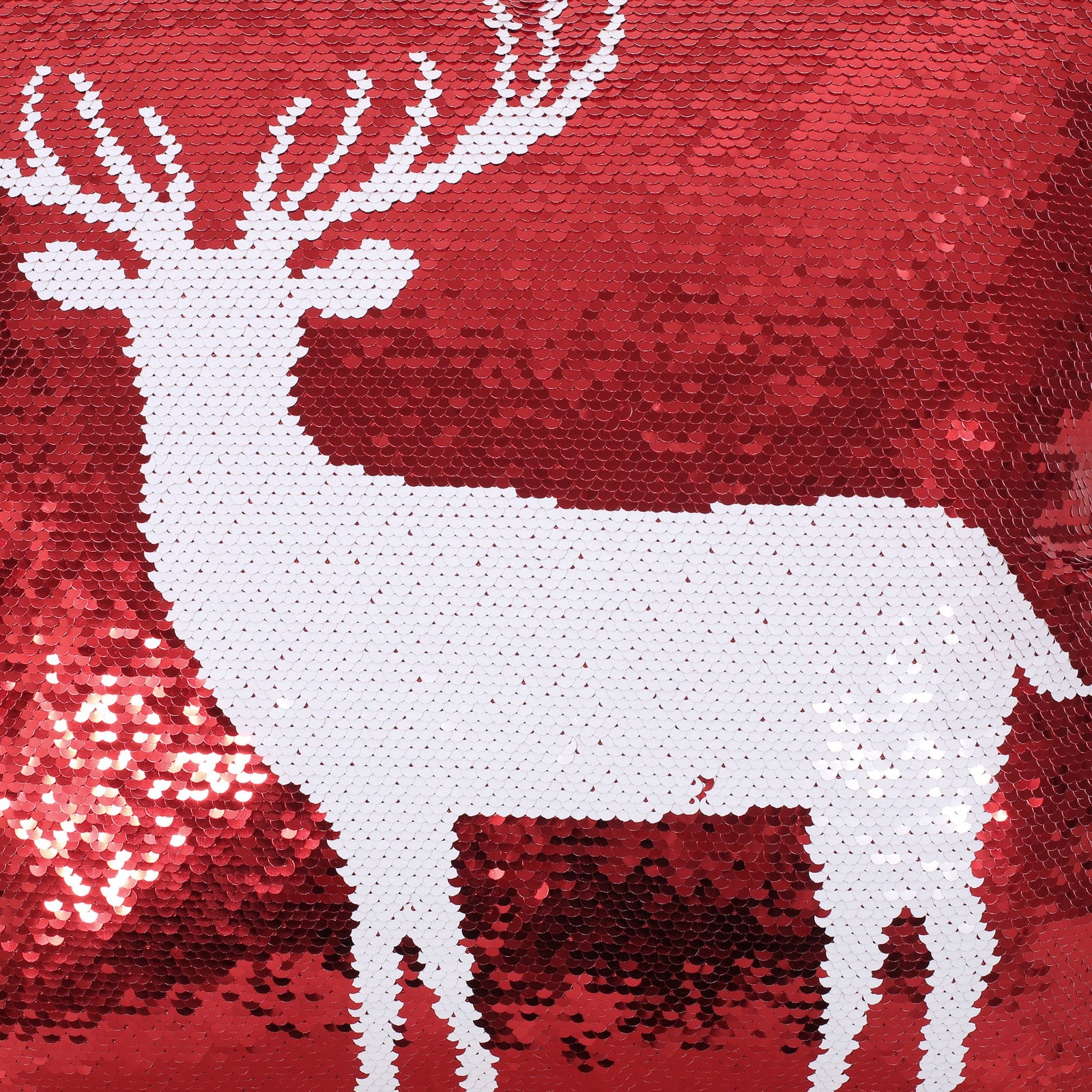 Brand sold new reindeer Christmas sequin pillow cover