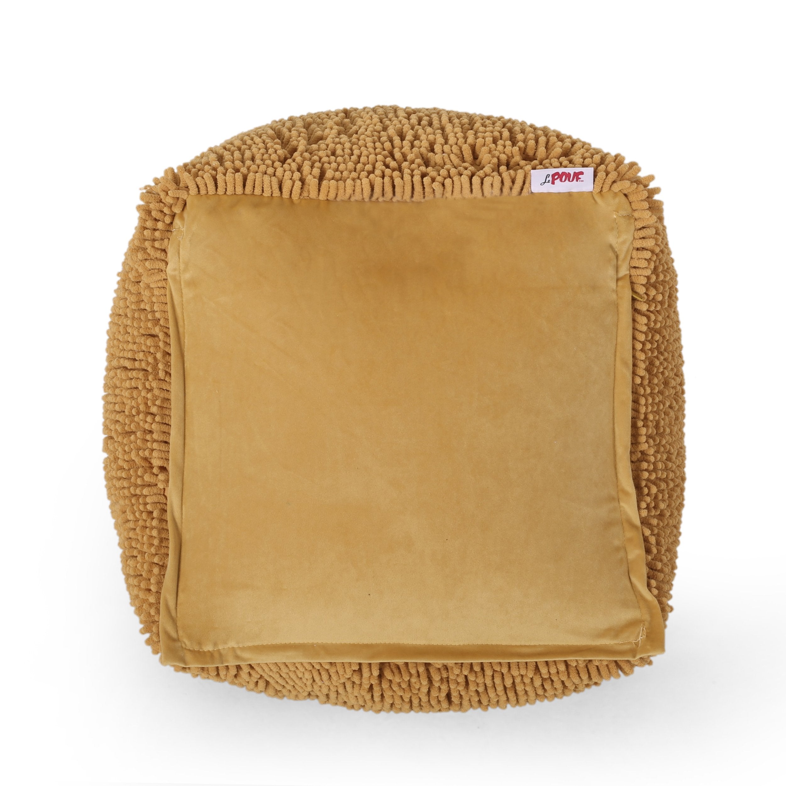 Moloney Modern Microfiber Chenille Square Pouf