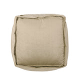 Isleta Modern Velveteen Cube Pouf