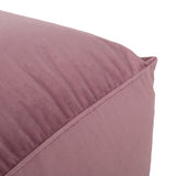 Isleta Modern Velveteen Cube Pouf