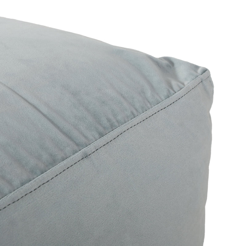 Isleta Modern Velveteen Cube Pouf