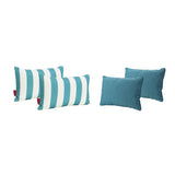 La Jolla Outdoor Water Resistant Rectangular Throw Pillows - Set of 4