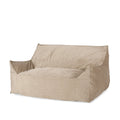 Calef Modern Velveteen 2 Seater Oversized Bean Bag Chair with Armrests