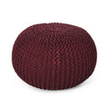 Belle Modern Knitted Cotton Round Pouf