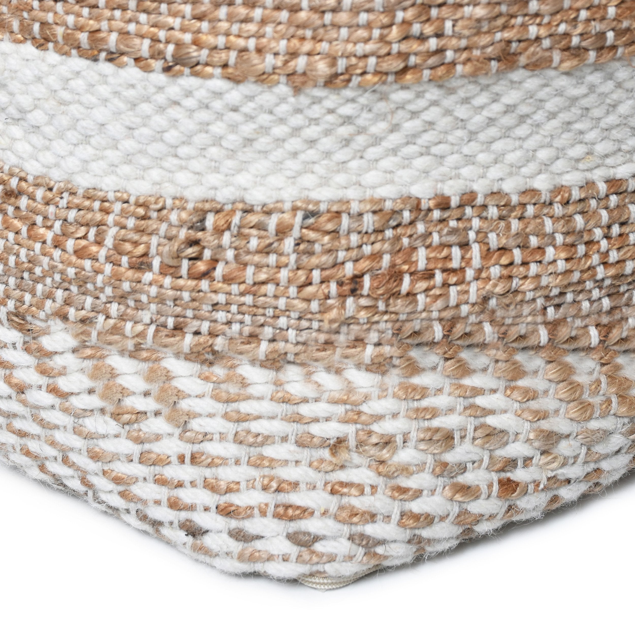 Lola Boho Handcrafted Fabric Cube Pouf