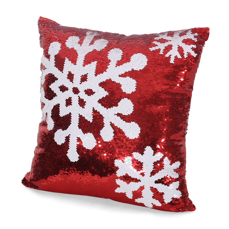 Sherard Glam Sequin Christmas Throw Pillow Cover