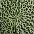 Poona Handcrafted Round Knitted Pouf – Versatile Footrest & Extra Seating