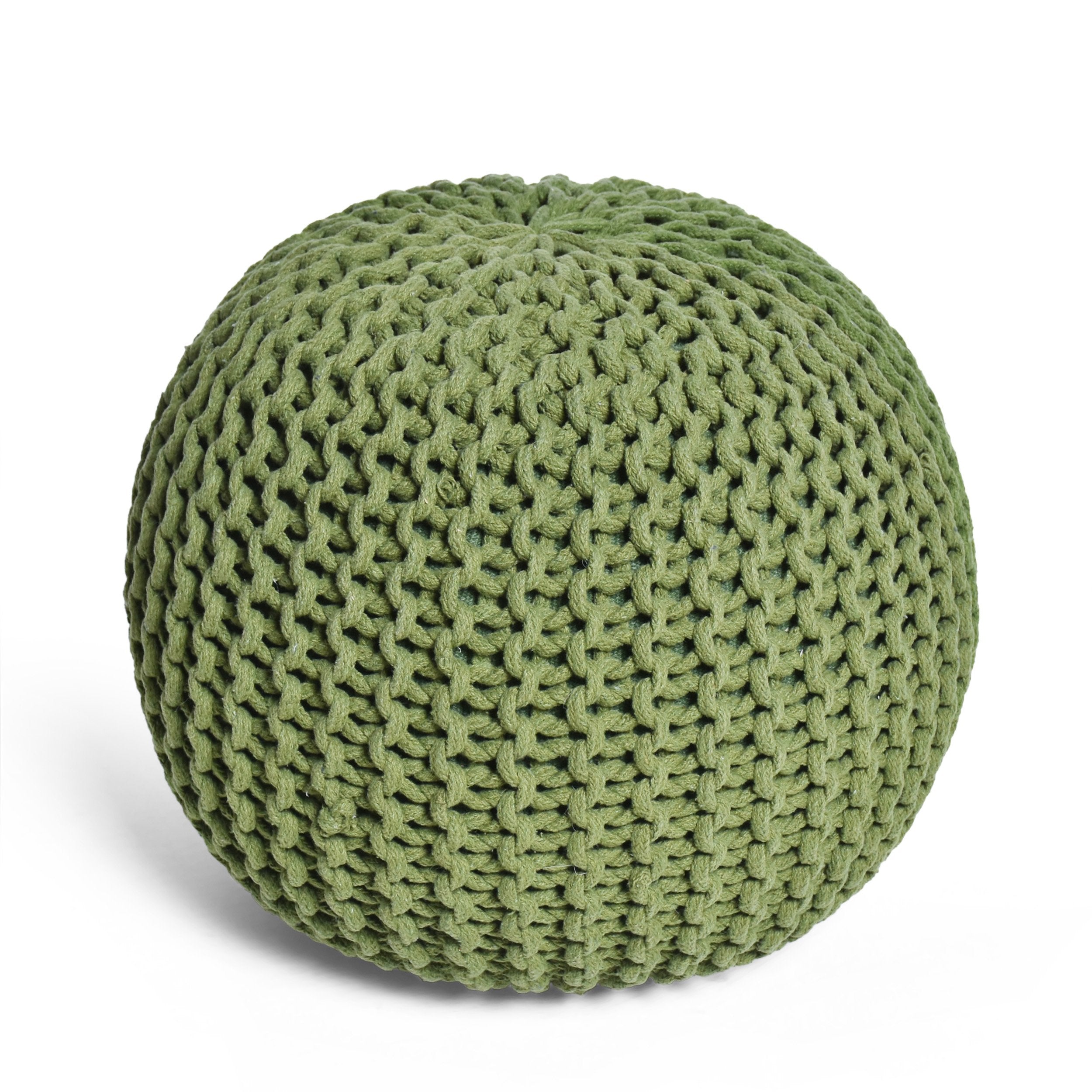 Poona Handcrafted Modern Cotton Pouf