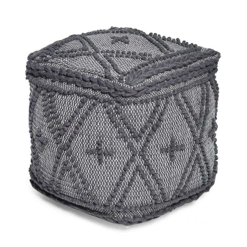 Truda Boho Handcrafted Fabric Pouf