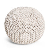 Poona Handcrafted Modern Cotton Pouf