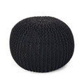 Belle Modern Knitted Cotton Round Pouf
